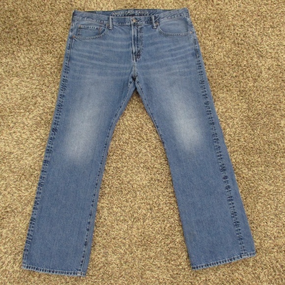 American Eagle Jeans Men's 41x33 Medium Wash‎ Classic Bootcut Denim - Picture 1 of 10